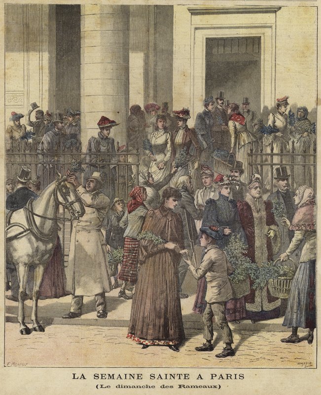 Forside af Le Petit Journal, 28. marts 1891 af French School