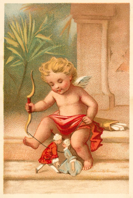 Amor (chromolitho) af French School