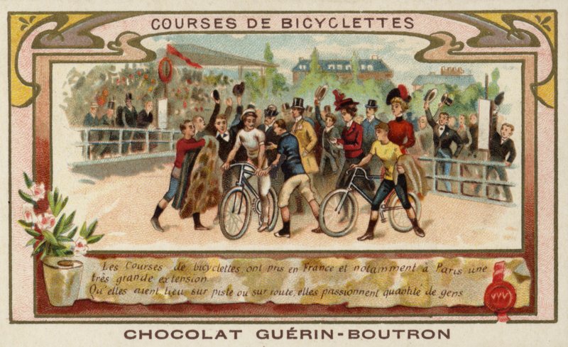 Cykelløb (chromolitho) af French School