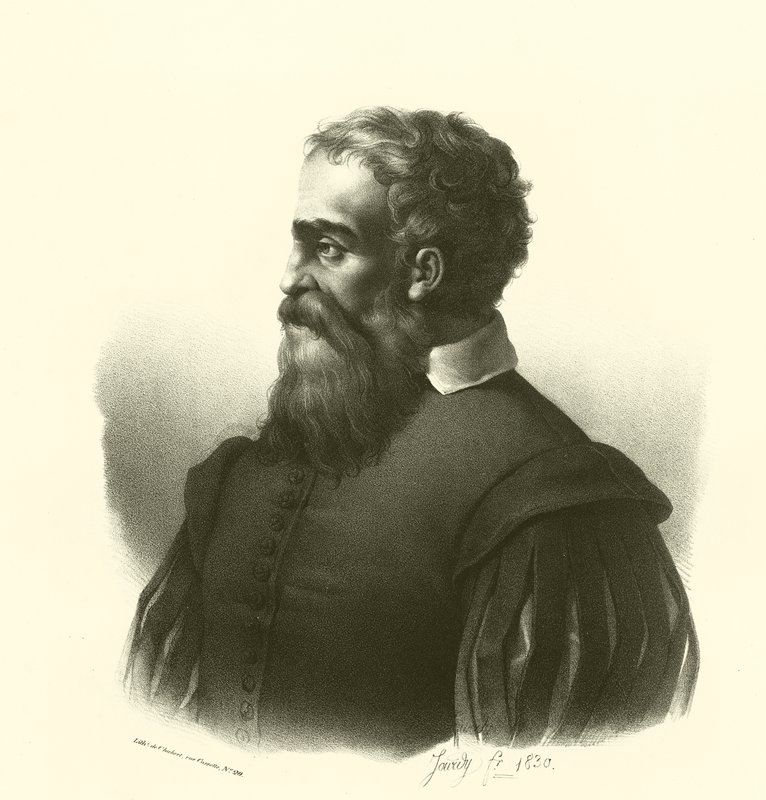 Daniele da Volterra, portræt (gravering) af French School