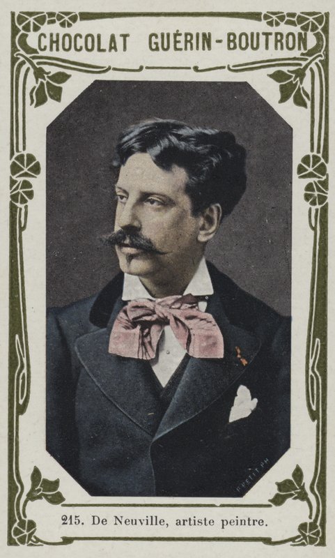 De Neuville, maler (farvet foto) af French School
