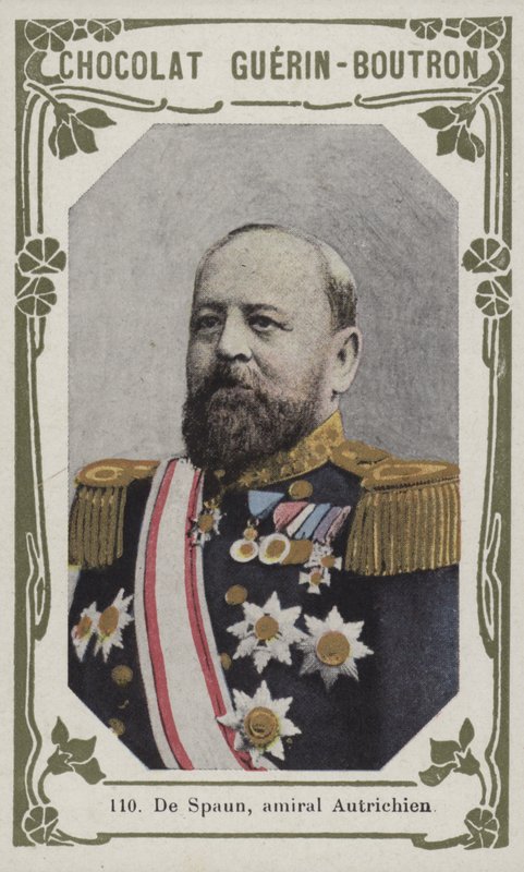De Spaun, østrigsk admiral (farvet foto) af French School