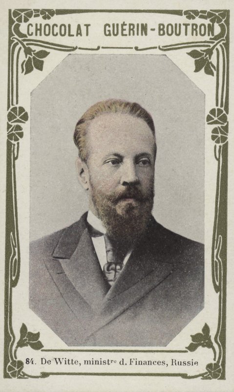 De Witte, finansminister, Rusland (farvet foto) af French School