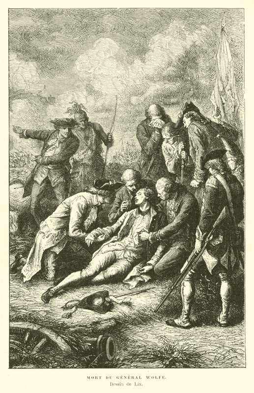 General Wolfes død, 1759 af French School