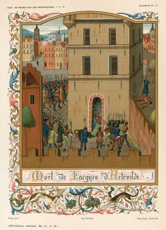 Jacques dArteveldes død af French School