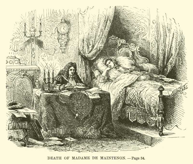 Madame de Maintenons død af French School