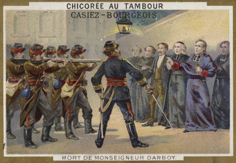 Monsignor Darboy, ærkebiskop af Paris, død, 1871 af French School