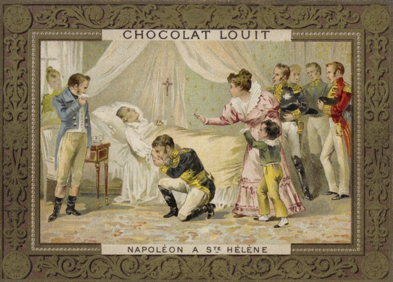 Napoleons død på St. Helena, 1821 af French School