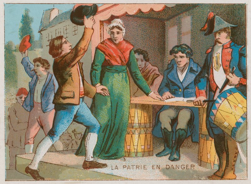 Erklæring om national nødsituation, 1792 af French School