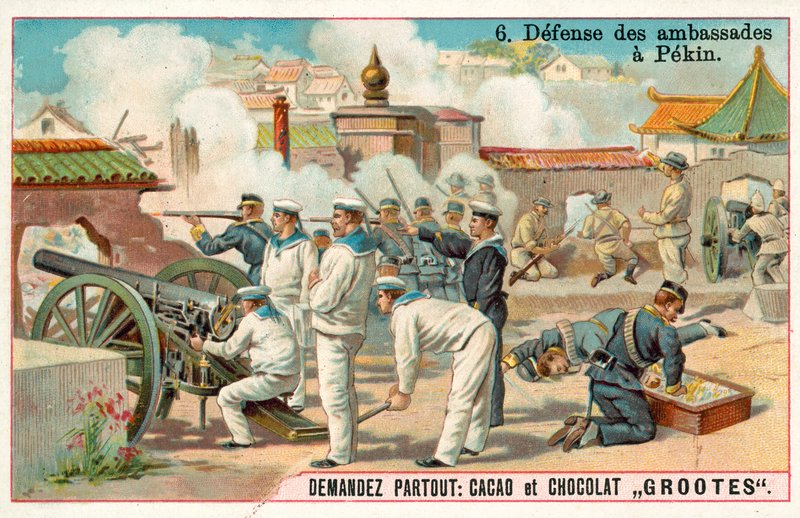 Forsvar af de internationale legationer i Beijing, Boxer Rebellion, Kina af French School