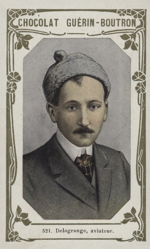 Delagrange, aviateur (farvet foto) af French School