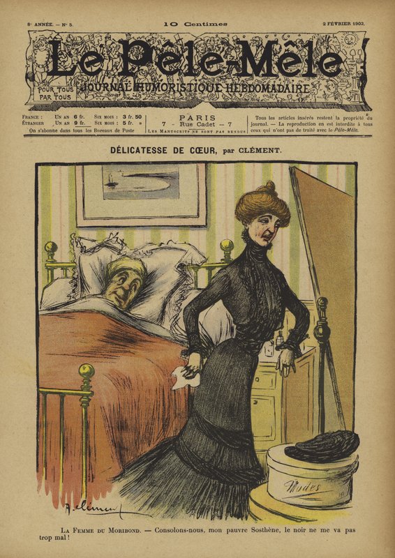 Delikatesse fra hjertet. Illustration til Le Pele-Mele af French School