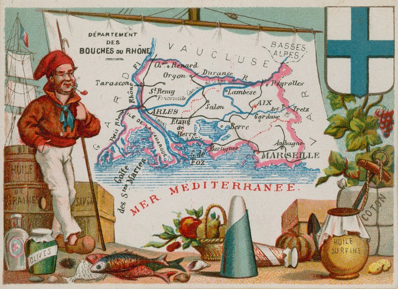 Department of Bouches-du-Rhone i Sydfrankrig af French School