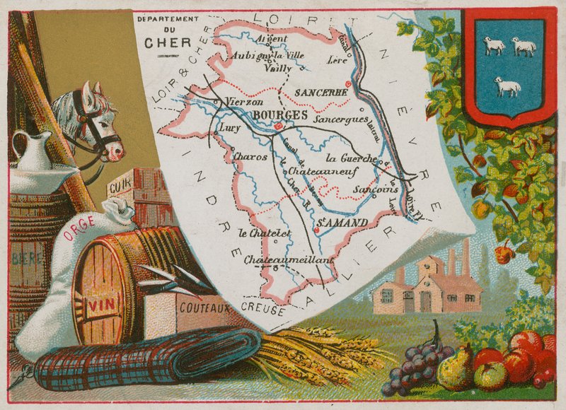 Department of Cher i Centre Region i Frankrig af French School