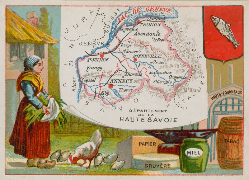 Department of Haute Savoie i det østlige Frankrig af French School