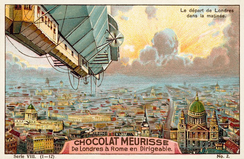 Afgang fra London om morgenen (chromolitho) af French School