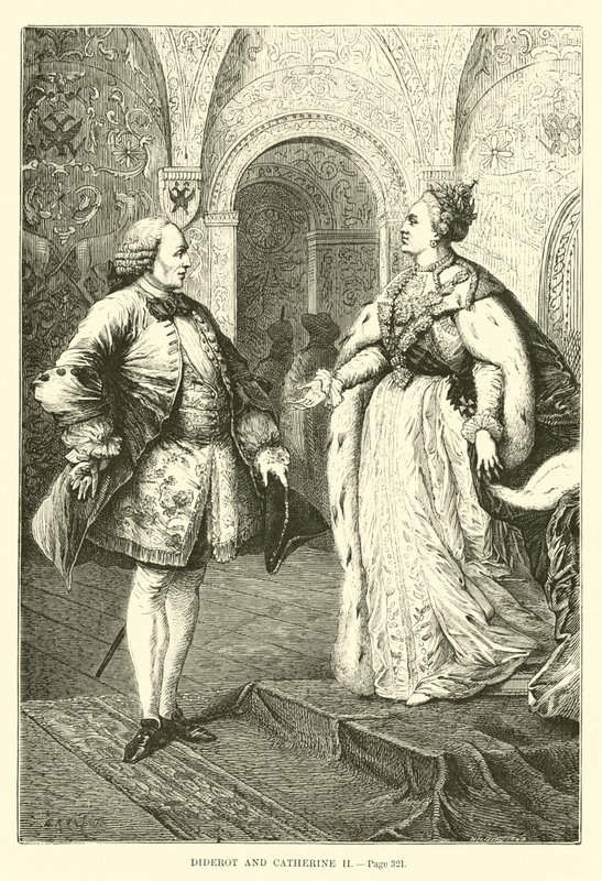 Diderot og Catherine II af French School