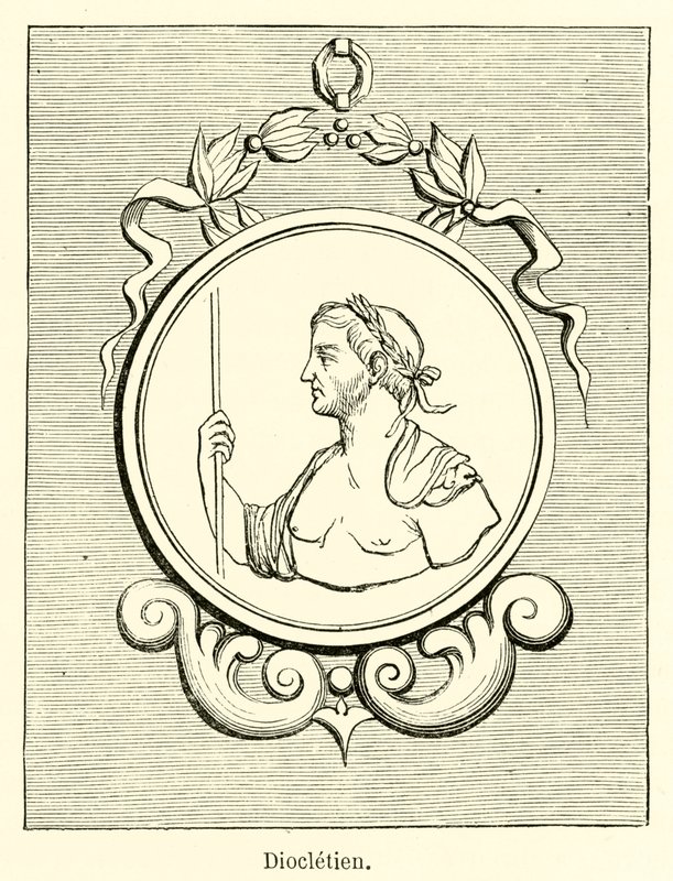Diocletien (gravering) af French School