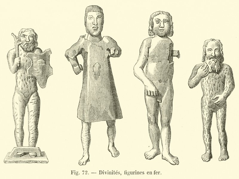 Guddomme, jernfigurer af French School