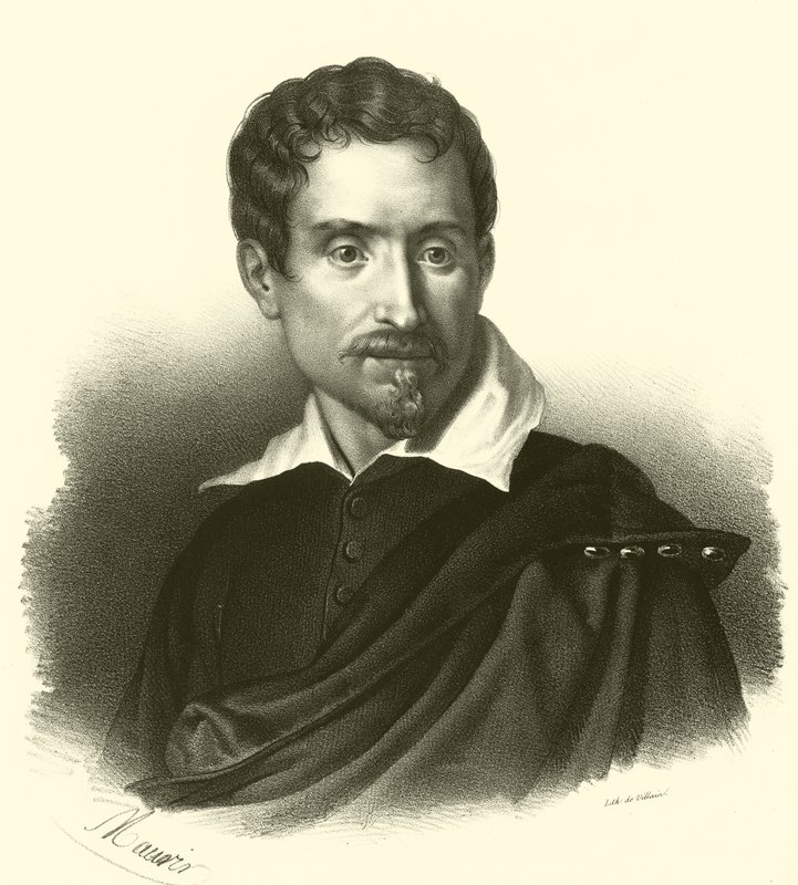 Domenico Zampieri, kendt som Domenichino, portræt af French School