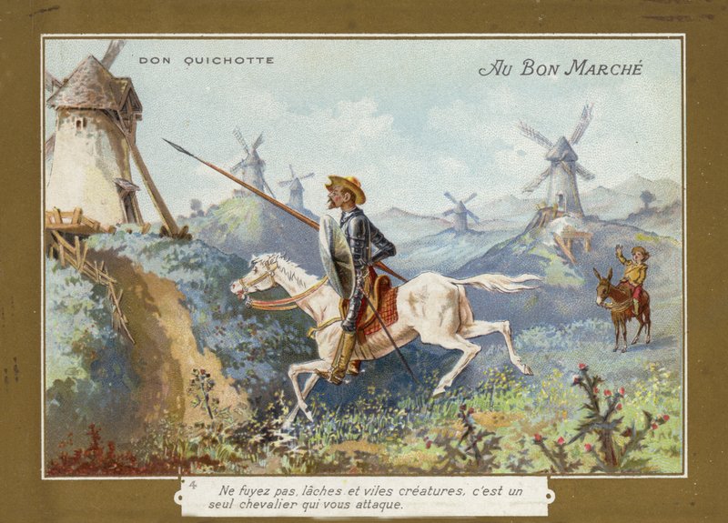 Don Quijote til hest af French School