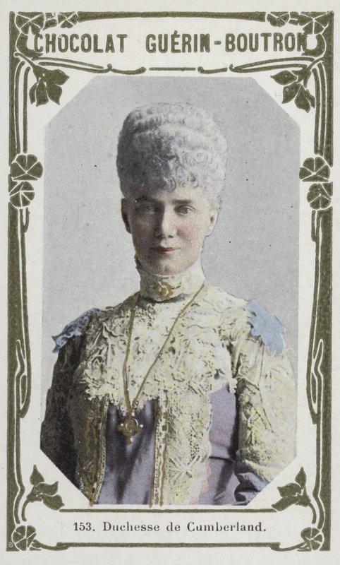 Duchesse de Cumberland (farvet foto) af French School