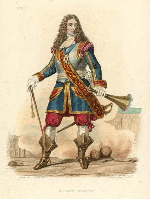 Duguay Trouin (farvet gravering) af French School