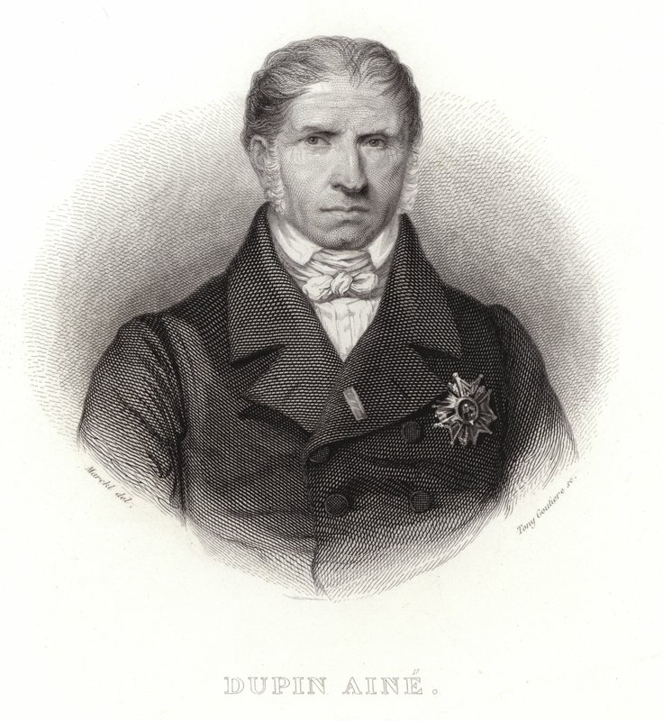 Dupin Aine - fransk politiker og formand for Deputeretkammeret (1783-1865) af French School