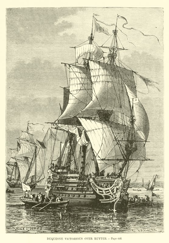 Duquesne sejrede over Ruyter af French School