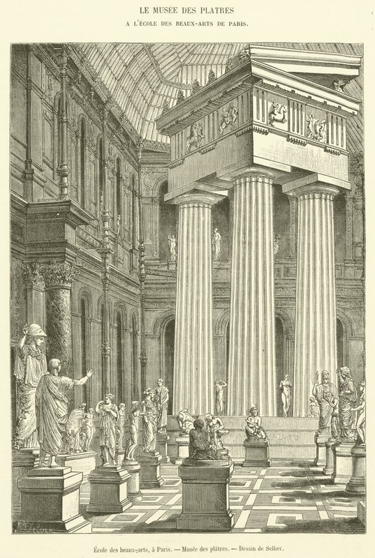 School of Fine Arts, i Paris, Musee des Platres (gravering) af French School