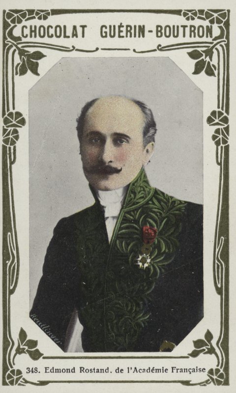 Edmond Rostand, fra det franske akademi (farvet foto) af French School