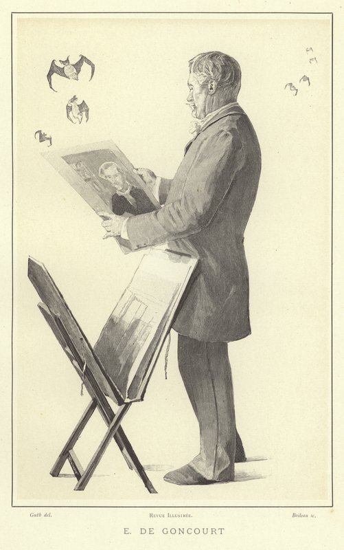 Edmond de Goncourt, fransk forfatter og kritiker af French School