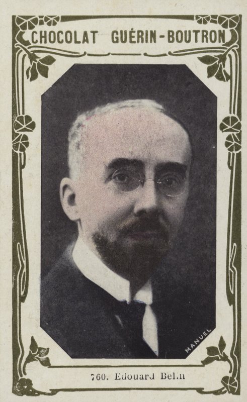 Edouard Belin (farvet foto) af French School