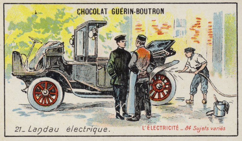 Electric Landau (chromolitho) af French School