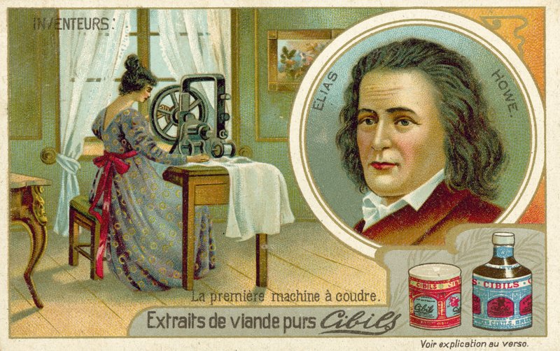 Elias Howe, opfinderen af den første symaskine af French School