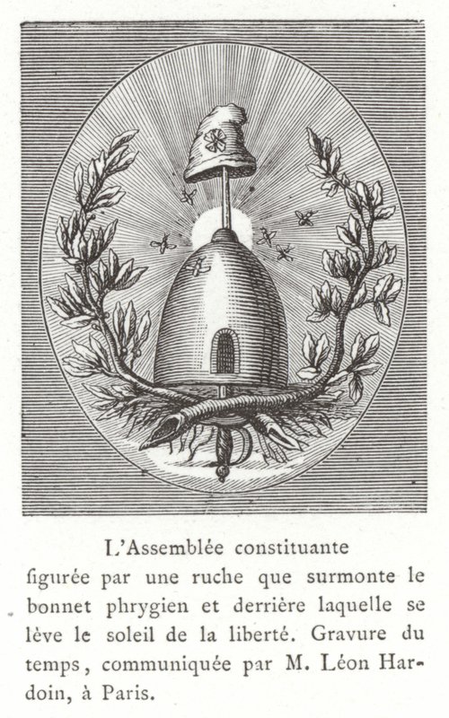 Emblem for den konstituerende forsamling, den franske revolution af French School