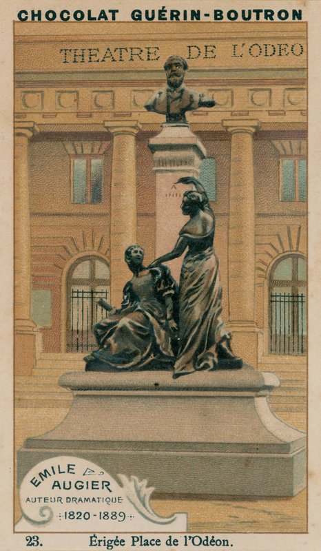 Emile Augier, dramatiker, 1820-1889, Erigee Place de l