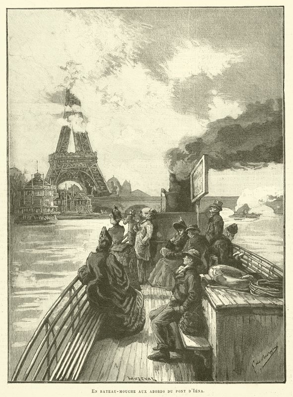 Med flodbåd nær Pont d