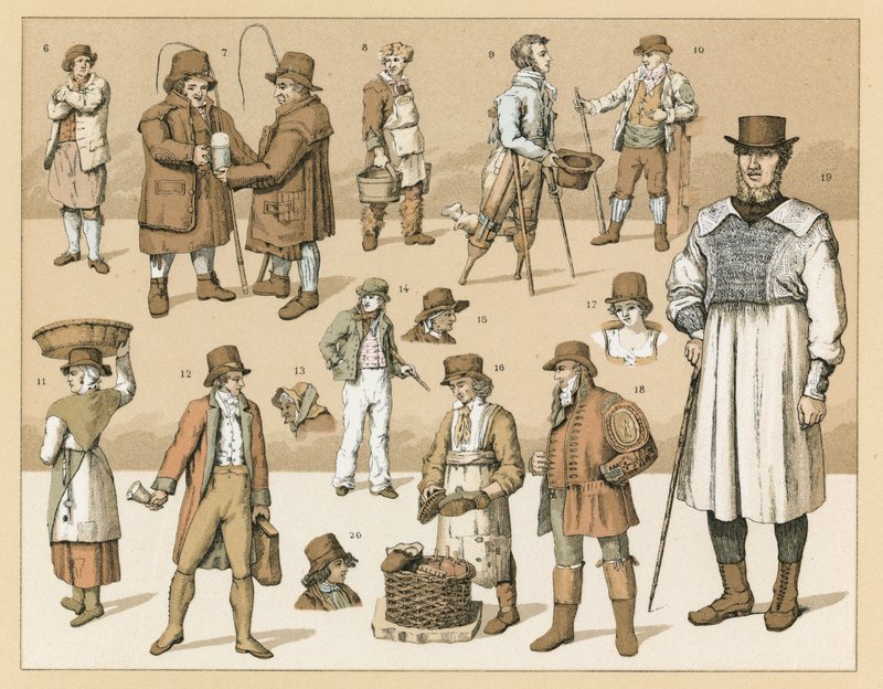 England kostume af French School