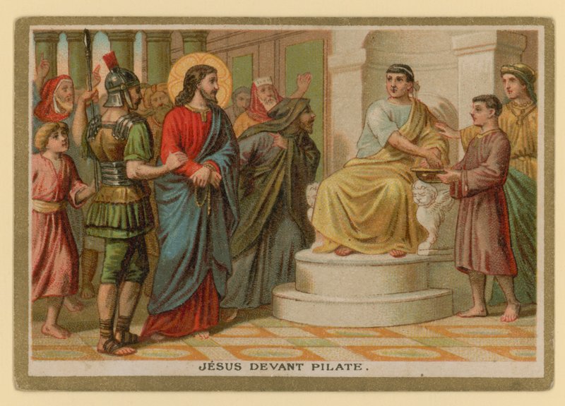 Episode i Jesu Kristi liv (chromolitho) af French School