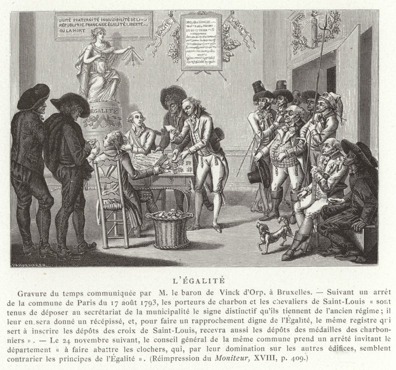 Ligestilling, fransk revolution, 1793 af French School