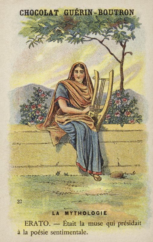 Erato, musen for lyrisk poesi af French School