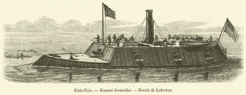 USA, New Ironsides (gravering) af French School