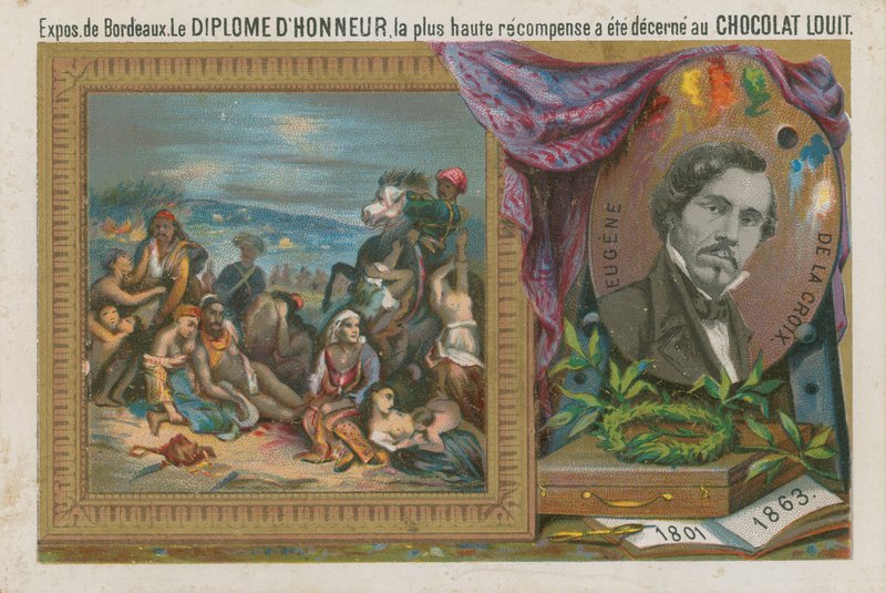 Eugene Delacroix, fransk maler fra det 19. århundrede af French School
