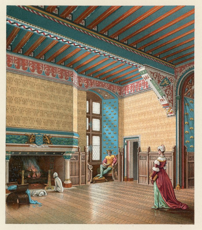 Europa middelalderdragt af French School
