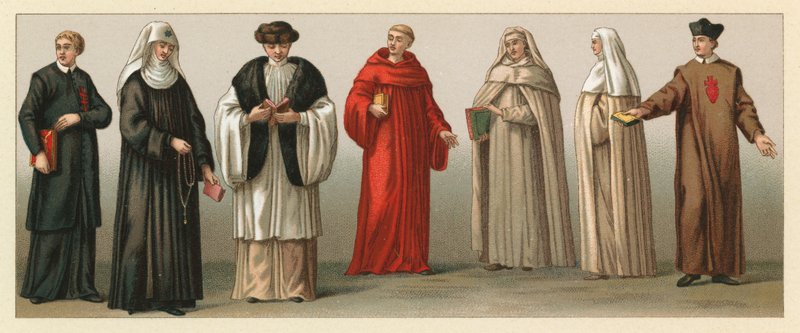 Europa XV-XVIIIth Cent kostume af French School