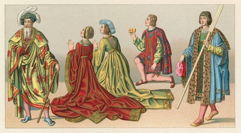 Europa XV-XVIth Cent kostume af French School
