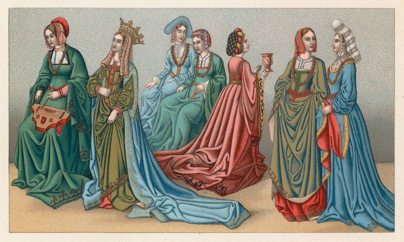 Europa XV-XVIth Cent kostume af French School