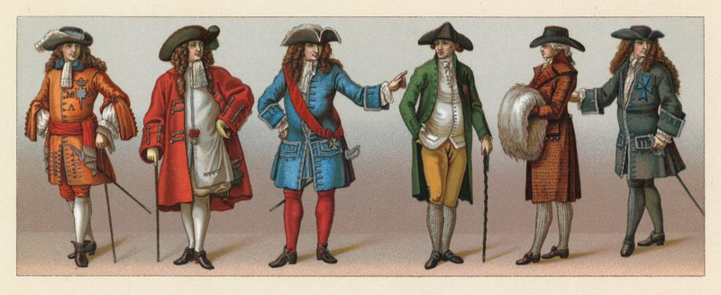 Europa XVII-XVIIIth Cent kostume af French School