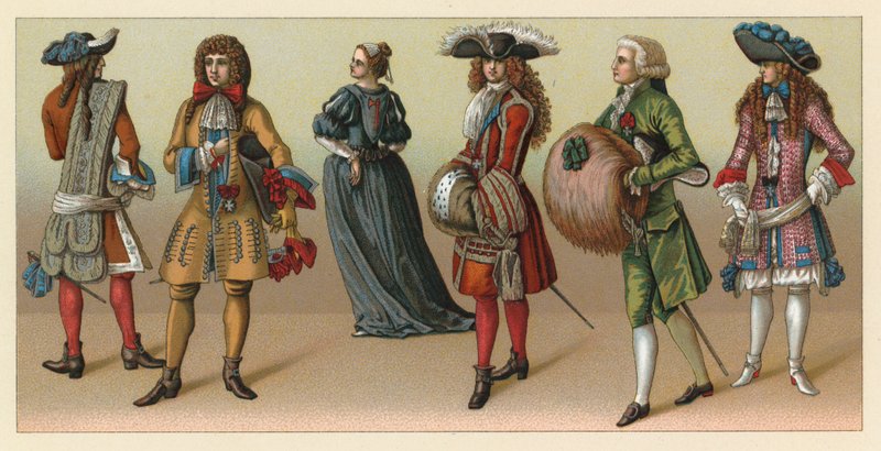 Europa XVII-XVIIIth Cent kostume af French School